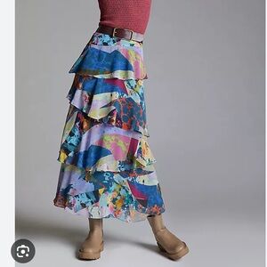 Maeve tiered skirt